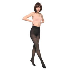 Колготки компрессионные Soloventex, 2 класс, 280 DEN, закрытый носок, черный меланж, арт. 621-216/621-226